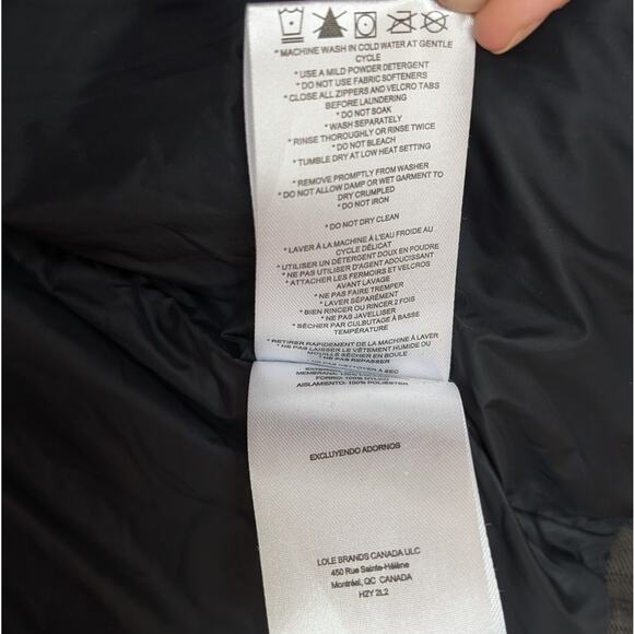 Lole Le Performance Brown Plaid Puffer Fit Waterproof Hooded Jacket, size M - Picture 8 of 8